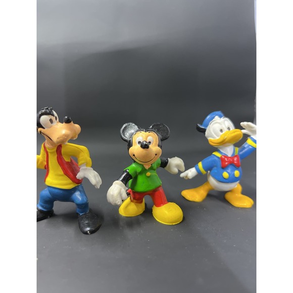 Vtg Walt Disney Productions Mickey Minnie Goofy Donald Pluto Lot Of 4 Hong Kong - Picture 4 of 12
